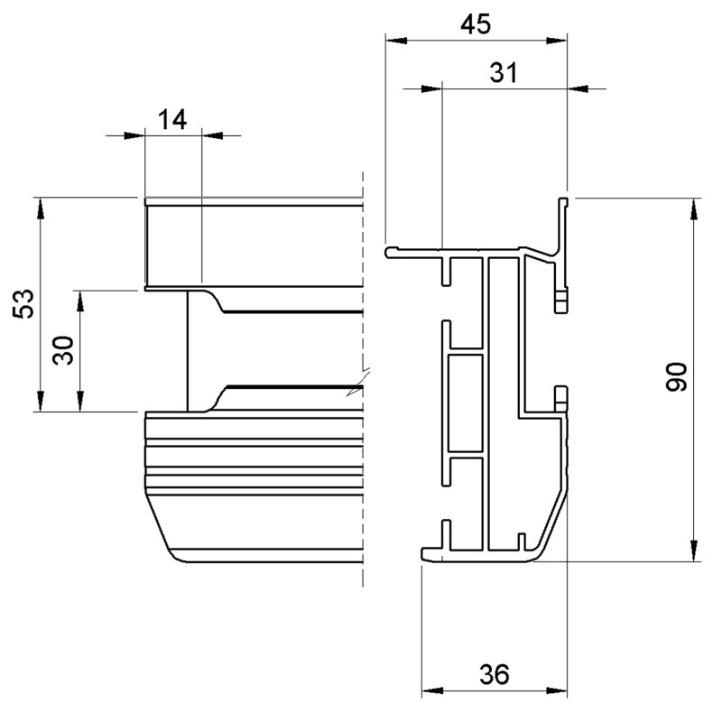 ALUSTAGE poodium Aludeck light 1x0.5m