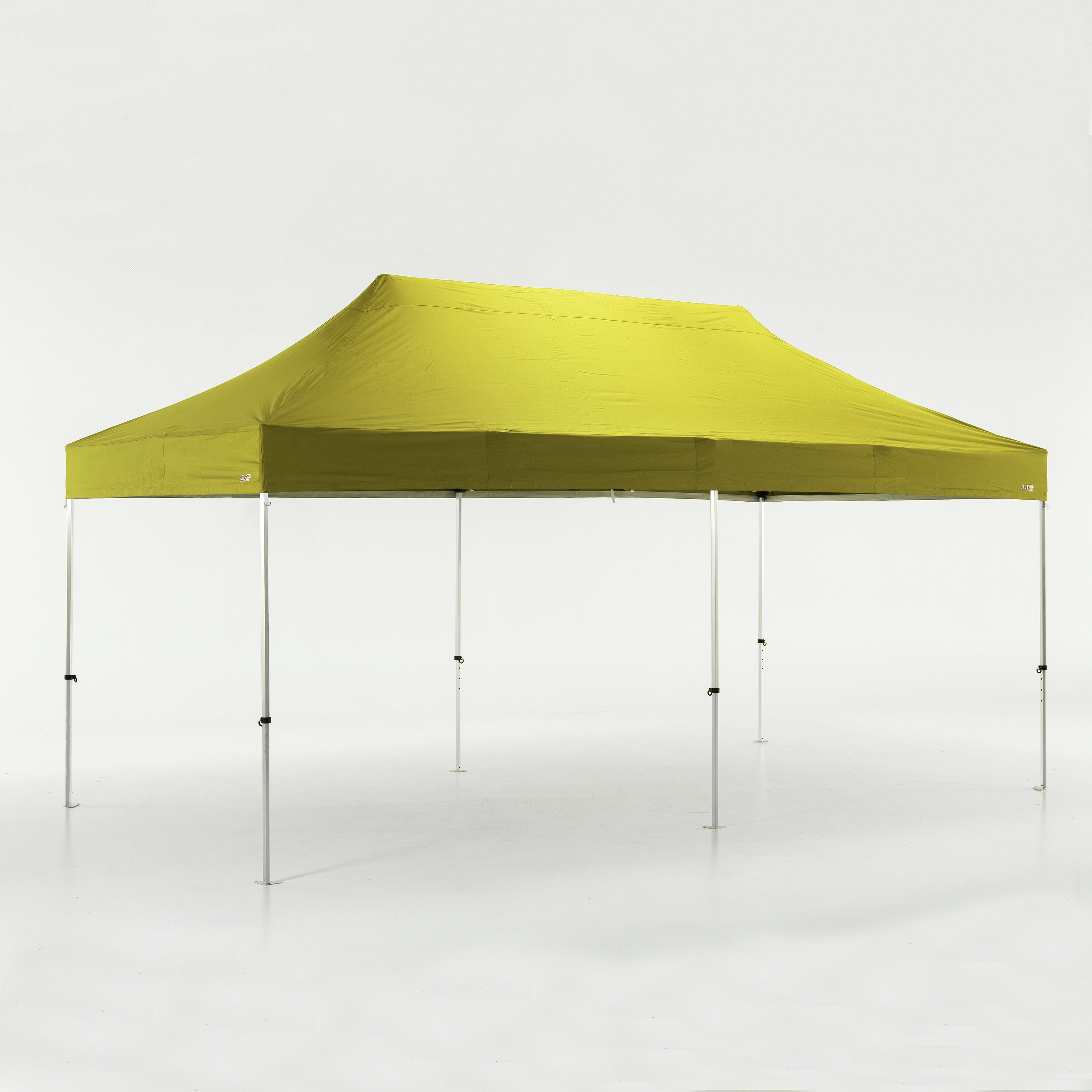 Pop up 3x6m complete tent, aluminium frame 40mm, yellow