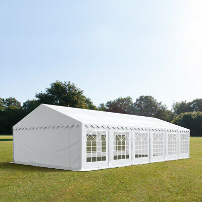 Party and garden tent 6x12m, PVC 500g / m2, white