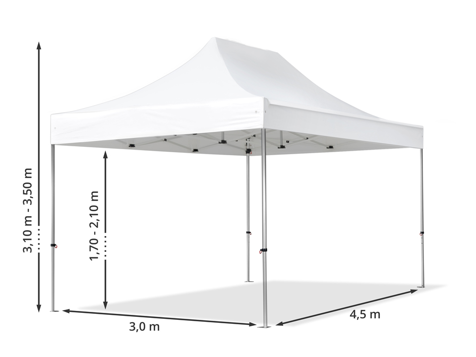 Pop up tent PRO 3x4,5m carbon fiber frame 50mm