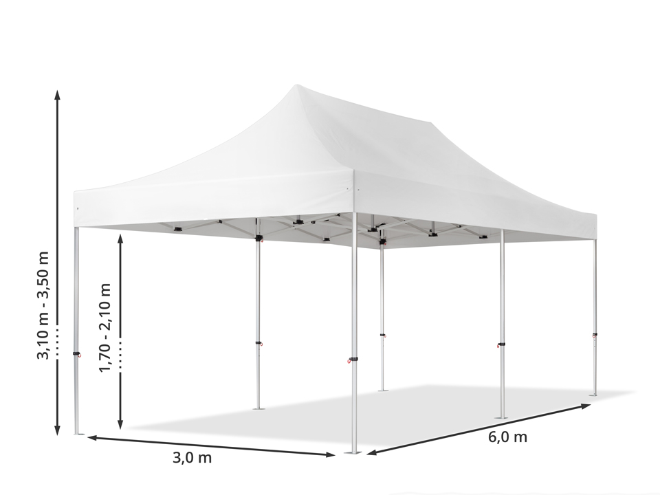 Pop up tent PRO 3x6m carbon fiber frame 50mm