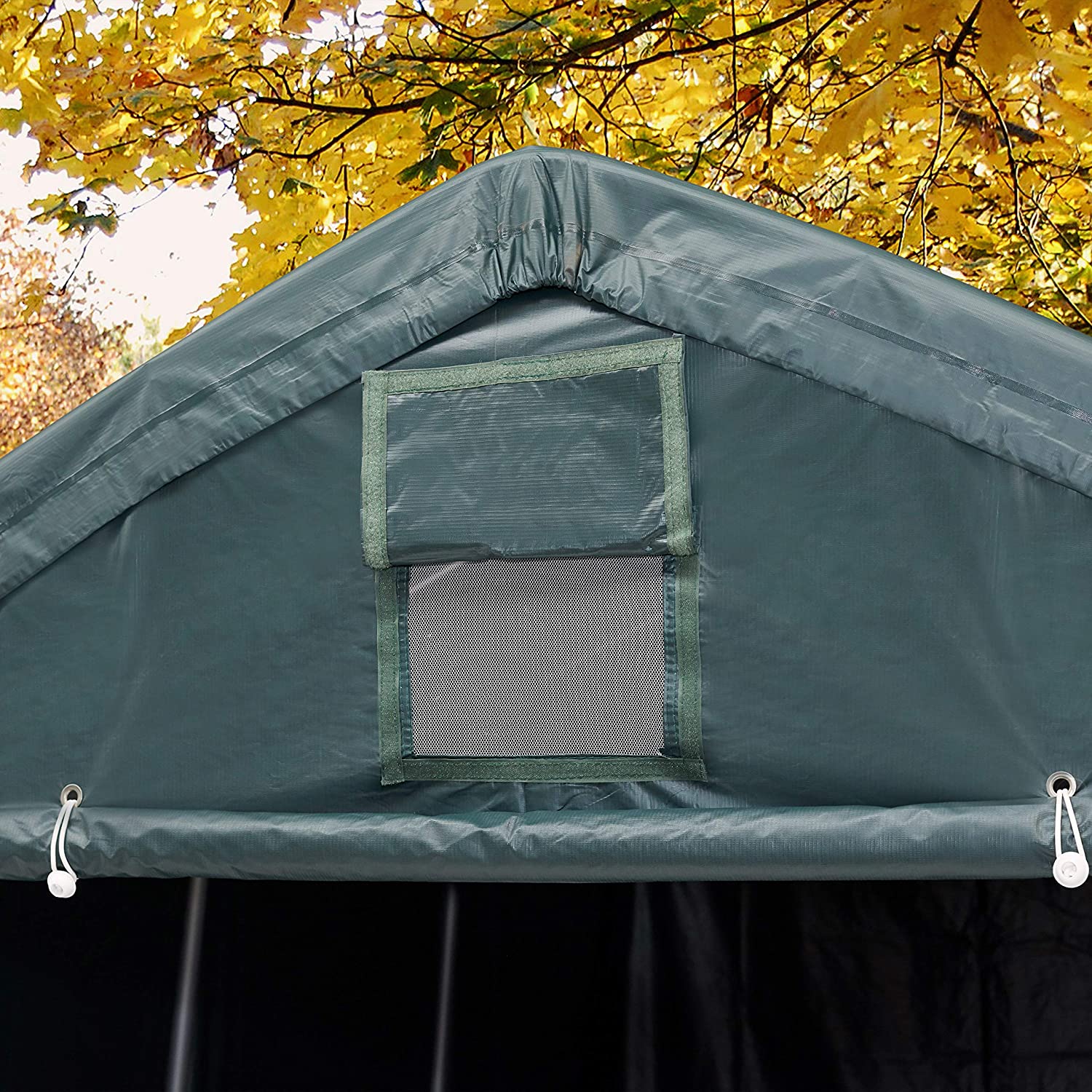 Autovarjualune 2,4x3,6m, tumeroheline, PVC 500g/m2