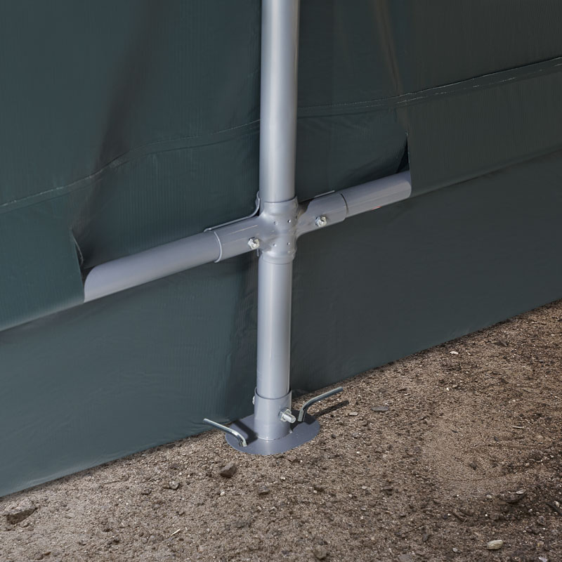 Autovarjualune 2,4x3,6m, tumeroheline, PVC 500g/m2