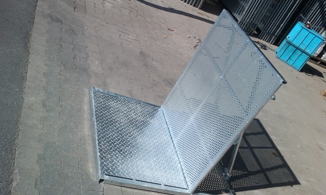 Steel barricades 1,09x1,225m