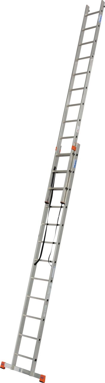Monikäyttöinen 2-osainen alumiinitikkaat 2x12 askelmaa Krause Monto