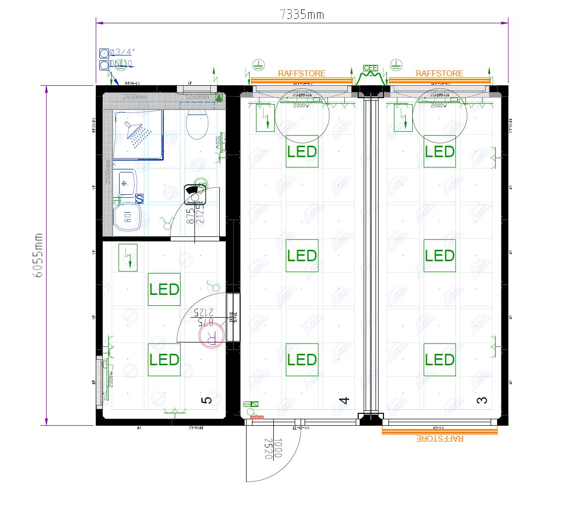 Moodulmaja Plus Line 7,34 x 6,06m x h-3,10m - tellitav