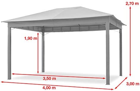 Aiapaviljon Sunset Premium 3x4m, PU 220g/m2, hall