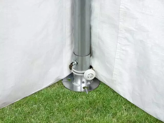 Party and garden tent 3x6m, white, PE 450g / m2