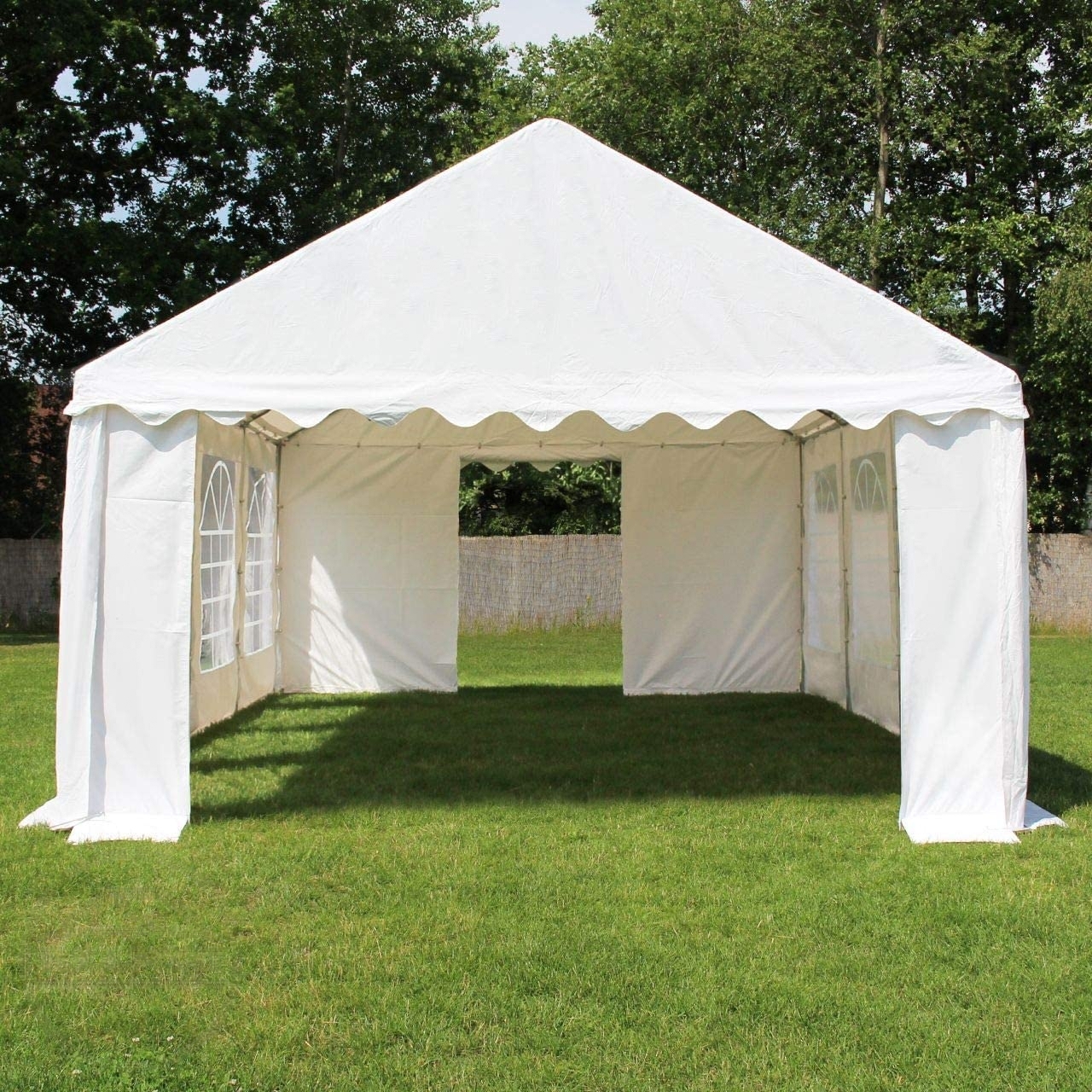 Party and garden tent 3x6m, PVC 700g/m2, white