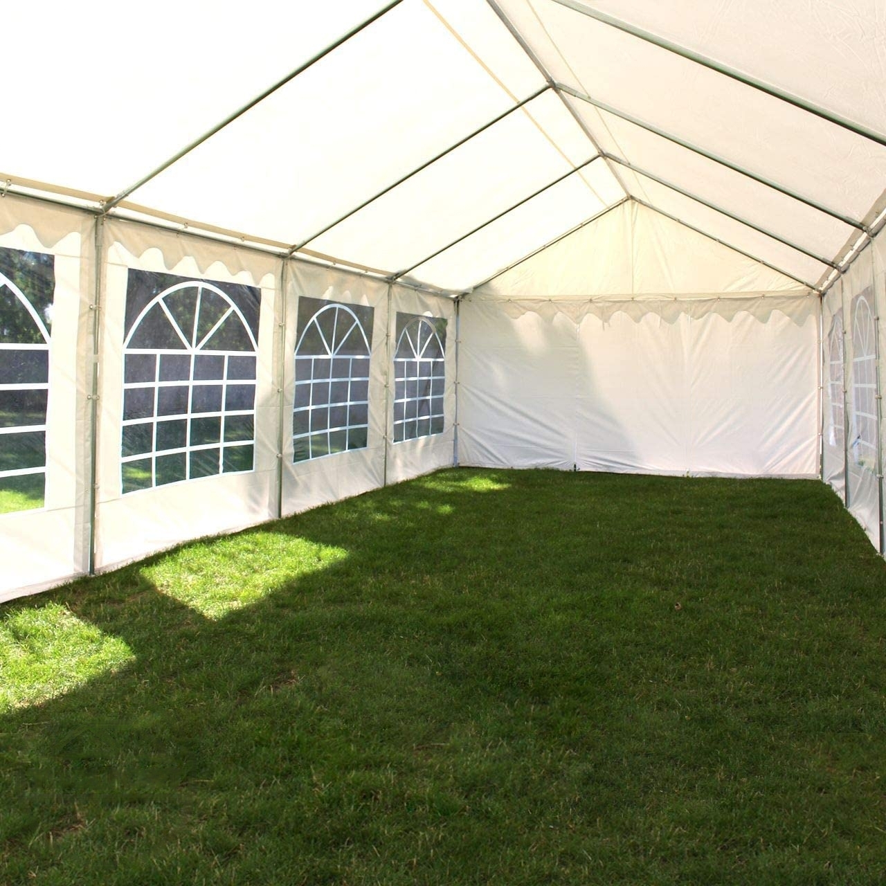 Party and garden tent 3x6m, PVC 700g/m2, white