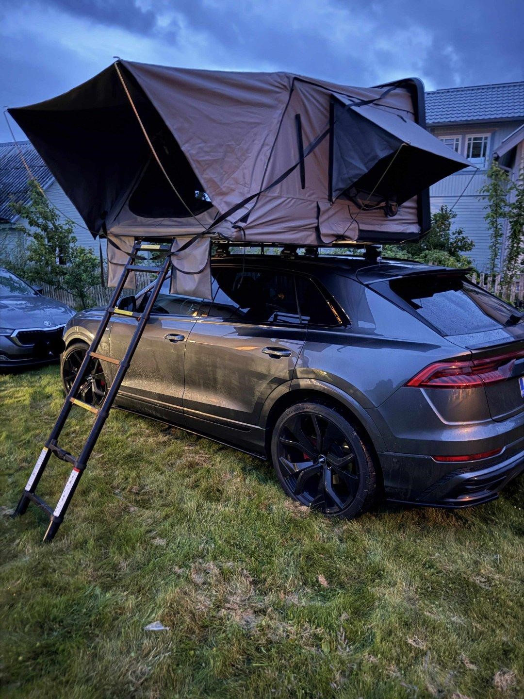 Auto katusetelk 210 x 160cm, must või valge