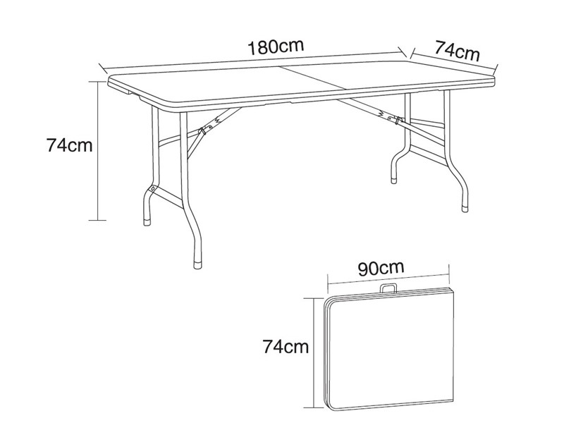 Mööblikomplekt laud ja kaks pinki 180cm, valge