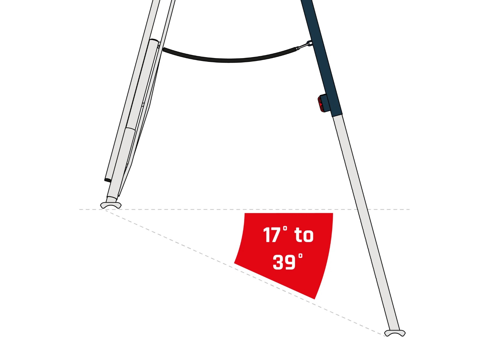 Henchman kolmjalg redel 3,0m
